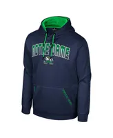 Men's Colosseum Navy Notre Dame Fighting Irish Reese Pullover Hoodie