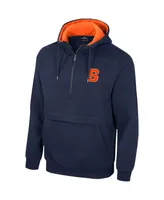 Men's Colosseum Navy Syracuse Orange Half-Zip Hoodie