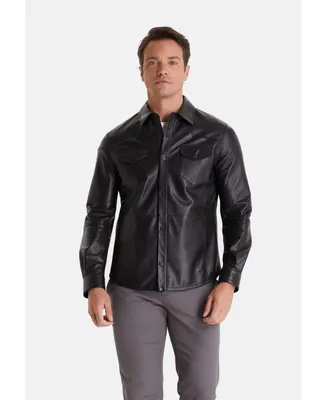 Men's Leather Jacket, Nappa Black