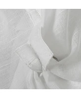 Slub Textured Linen Blend Tie-up Balloon Window Shade