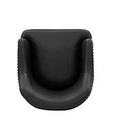 Manhattan Comfort Edra 25.20" Wide Leatherette Upholstered Dining Armchair