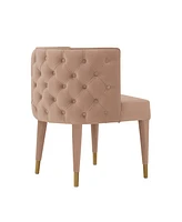 Manhattan Comfort Maya 24.02" Wide Tufted Velvet Upholstered Dining Chair