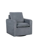 Lifestyle Solutions 32.7" Sherpa Graham Swivel Accent Chair