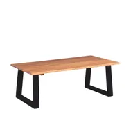 Coffee Table Solid Acacia Wood 43.3"x23.6"x15.7"
