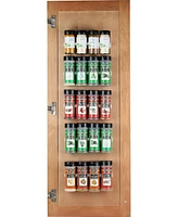 Spice Rack 36 Spice Gripper- Spice Racks Strips Cabinet Door - Use Spice Clips for Spice Organizer - Stick or Screw Spice Storage Spice Clips