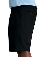 Haggar Men's Big & Tall Cool 18 Pro Classic-Fit Stretch Pleated 9.5" Shorts