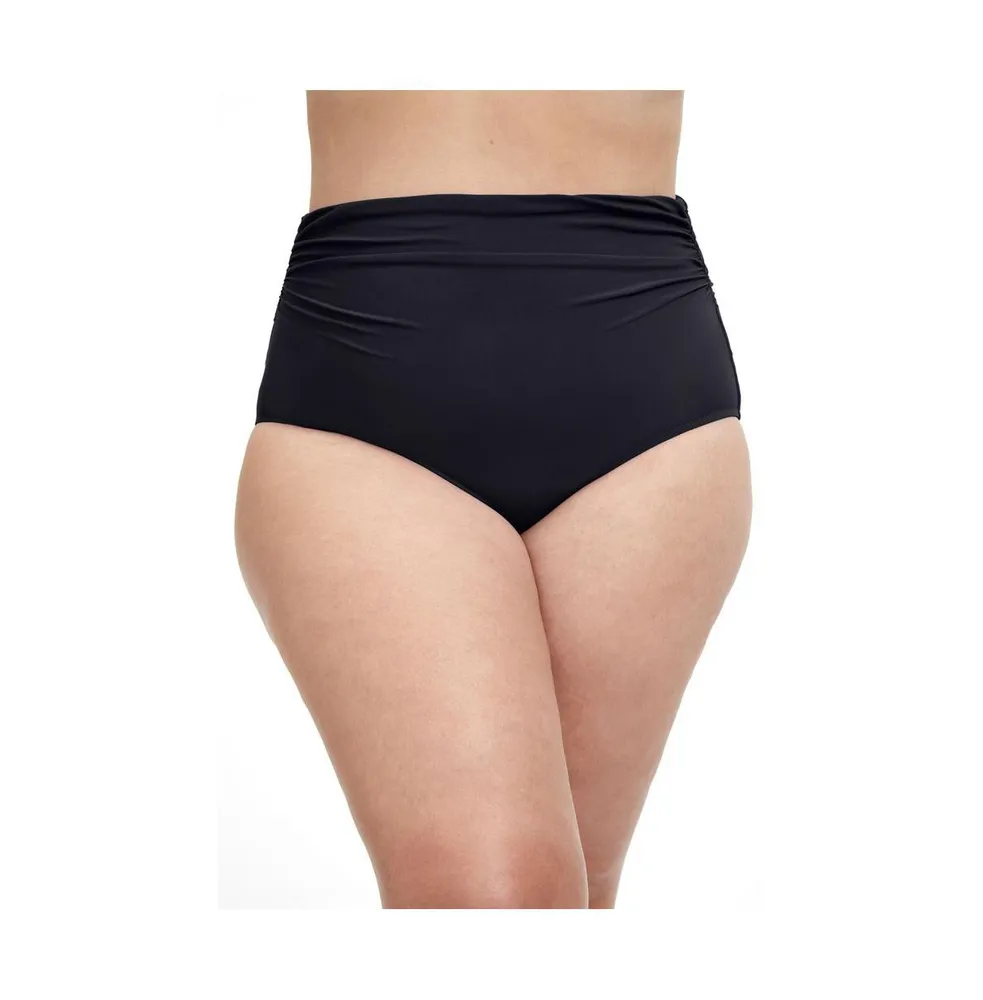 Decree Decree Unisex Adult Lined Textured High Waist Bikini Swimsuit Bottom  Juniors Plus, Color: Black - JCPenney