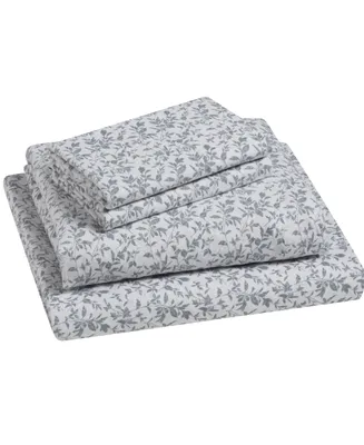 Tahari Home Flora 100% Cotton Flannel 4-Pc. Sheet Set, Full