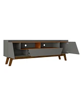 Manhattan Comfort Marcus 70.86" Medium Density Fiberboard 4-Shelf Tv Stand