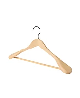 WeThinkStorage 20pk Premium Hotel Quality Space-saving Wood Hanger With Wide Shoulders