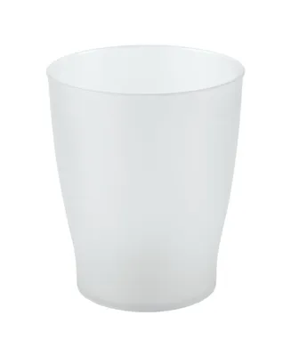 mDesign Round Bathroom Trash Can Wastebasket