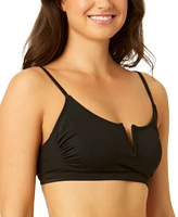 Salt + Cove Juniors' V-Wire Ribbed Bralette Bikini Top, Created for Macy's