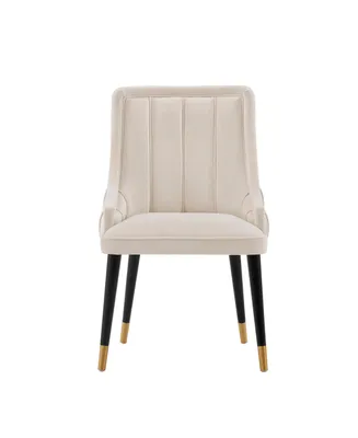 Manhattan Comfort Eda 22.83" Velvet Upholstered Dining Chair