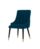 Manhattan Comfort Eda 22.83" Velvet Upholstered Dining Chair