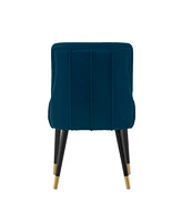 Manhattan Comfort Eda 22.83" Velvet Upholstered Dining Chair