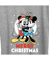 Air Waves Trendy Plus Size Disney Christmas Graphic T-shirt