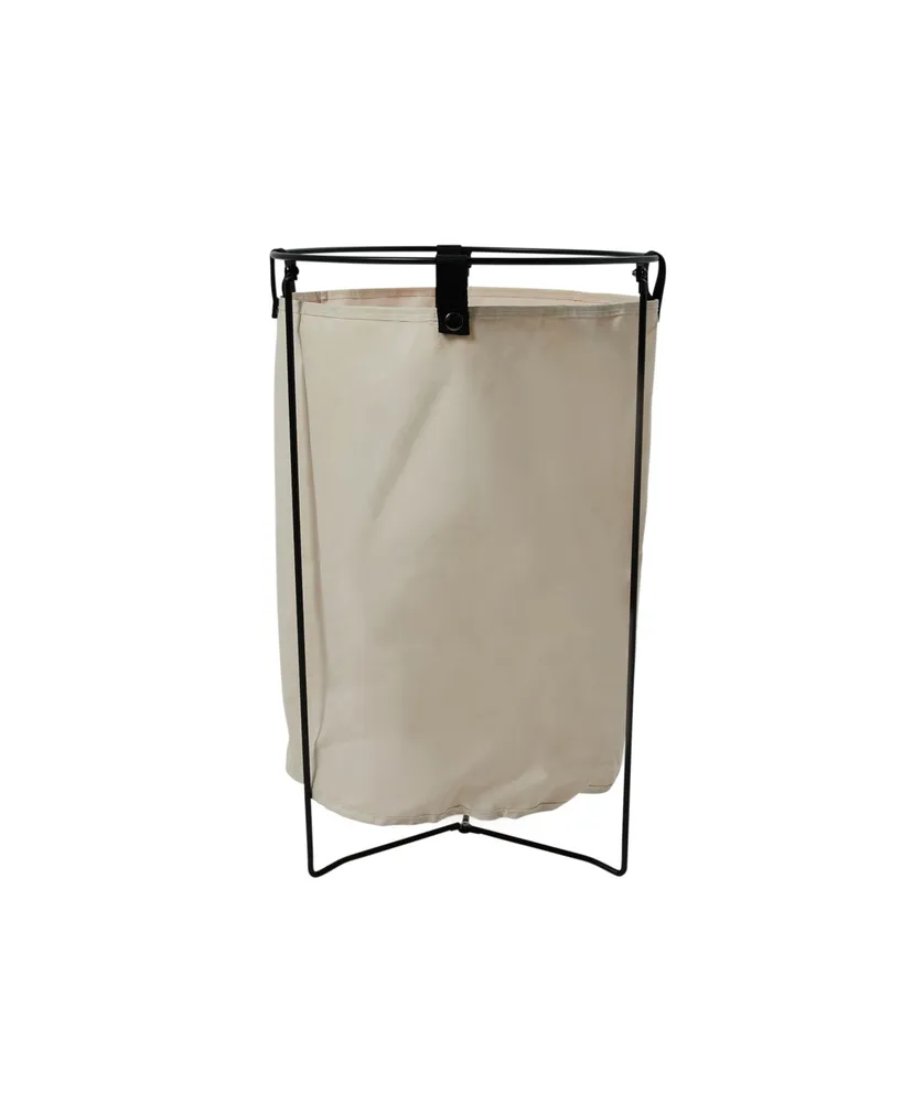 Household Essentials Iron Laundry Hamper with Removable Bag