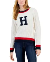 Tommy Hilfiger Women's Chevron-Stitch Logo Sweater