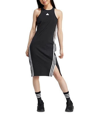 adidas Women's Future Icons 3-Stripes Side-Slit Dress