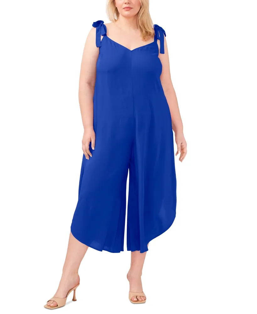 Twist-Front Plunge Jumpsuit