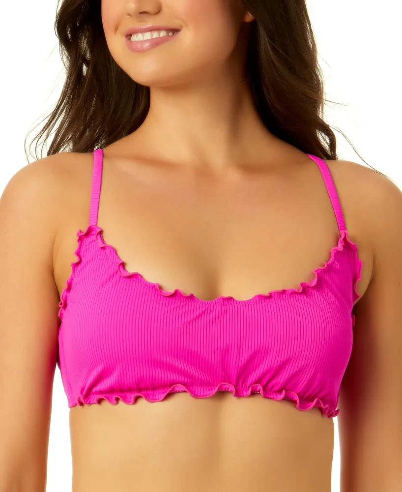 Salt + Cove Juniors' Ruffle-Trim Bralette Bikini Top, Created for Macy's