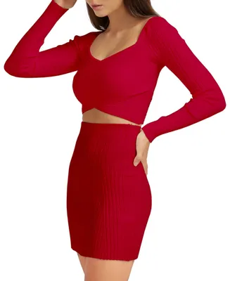 Belle & Bloom Women's C'est Belle Knit Mini Skirt