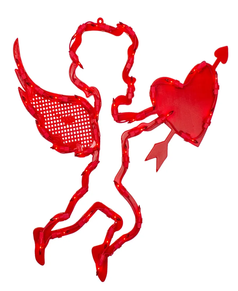 Glitzhome® 17 Lighted Valentine's Berry Heart Wreath