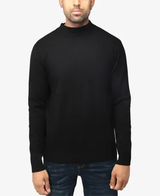 X-Ray Men's Basice Mock Neck Midweight Pullover Sweater