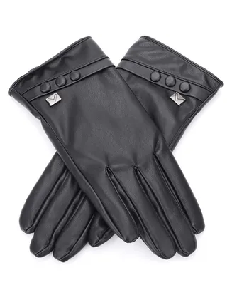 Women's Touchscreen Three Button Winter Gloves