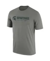 Men's Nike Heather Gray Michigan State Spartans Team Legend Performance T-shirt