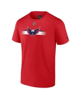 Men's Fanatics Red Washington Capitals Authentic Pro Secondary Replen T-shirt