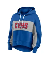 Women's Fanatics Royal Chicago Cubs Filled Stat Sheet Pullover Hoodie