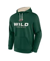 Men's Fanatics Green Minnesota Wild Make the Play Pullover Hoodie