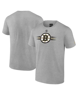 Men's Fanatics Gray Boston Bruins Authentic Pro Secondary Replen T-shirt