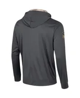 Men's Colosseum Charcoal Lsu Tigers Oht Military-Inspired Appreciation Long Sleeve Hoodie T-shirt