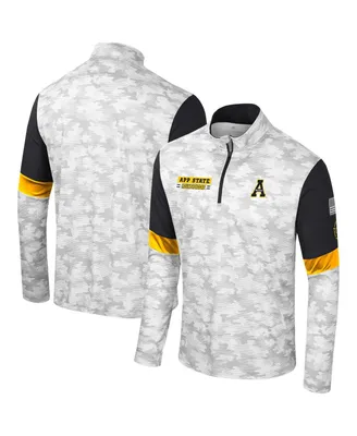 Men's Colosseum Camo Appalachian State Mountaineers Oht Military-Inspired Appreciation Tomahawk Quarter-Zip Windshirt