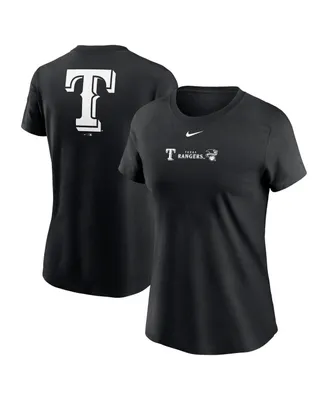 Women's Nike Black Texas Rangers Over Shoulder T-shirt