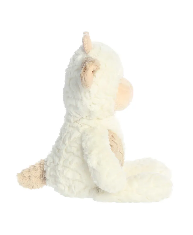 ebba Large Clover Cow Huggy Collection Adorable Baby Plush Toy White 13"