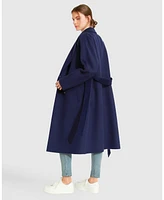 Belle & Bloom Women's Boss Girl Double-Breasted Lined Wool Coat