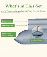 100% Organic Cotton Sheets Set, Gots Certified