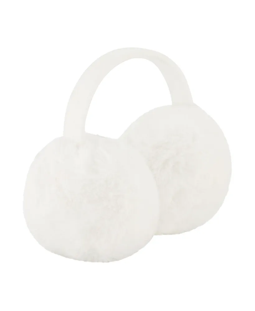 Laundry by Shelli Segal Women's Stylish Oversized Solid Faux Fur Earmuff