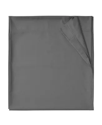 Luxury Full Size Flat Sheet Only - 600 Thread Count 100% Cotton Sateen - Soft, Breathable and Durable Top Sheet by California Design Den