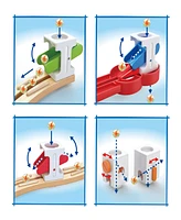 Hape Super Spiral Quadrilla Marble Run Construction