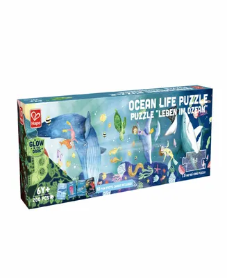 Hape Ocean Life Giant Glow-In-The-Dark Puzzle, 200 Pieces