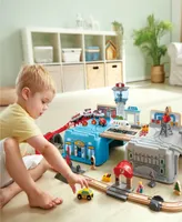 Hape Super Cityscape Transport Bucket Train Set - 80 Pcs