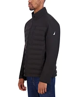 Nautica Men's Tech Shell Hybrid Jacket