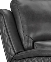 Raymond 86" Leather Power Reclining Sofa