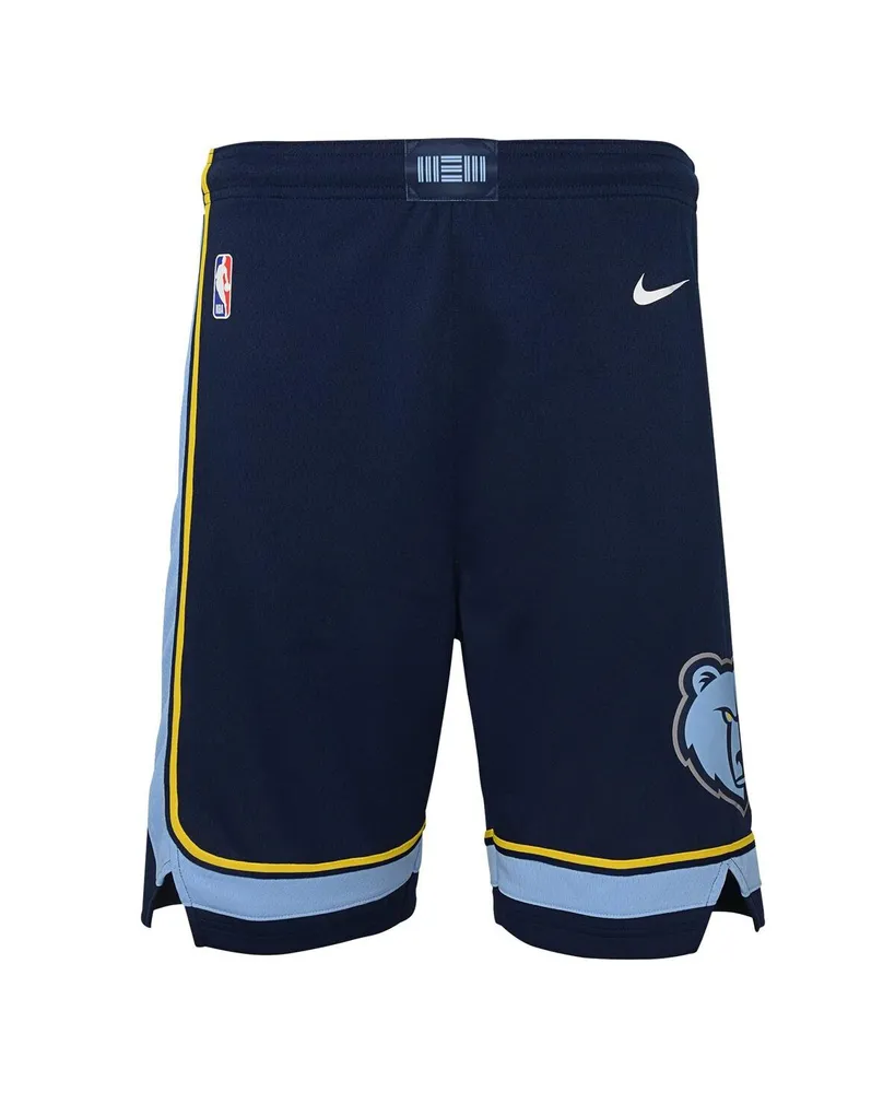 Big Boys Nike Navy Memphis Grizzlies Icon Edition Mesh Performance Swingman Shorts