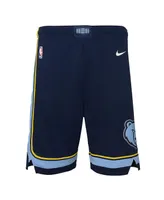 Big Boys Nike Navy Memphis Grizzlies Icon Edition Mesh Performance Swingman Shorts