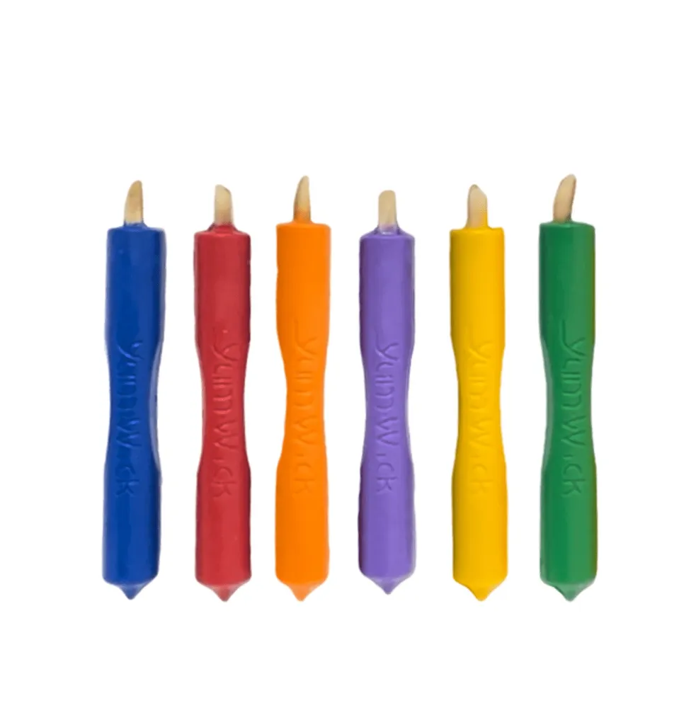 Yum-Wick Chocolate Edible Stick Candles -6 pack